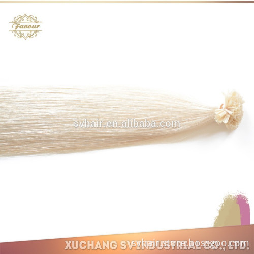 Grade 8A 2015 Colorful New Beauty Style! Double Drawn Keratin Fusion 1g/pcs nail/u tip indian remy human hair extension